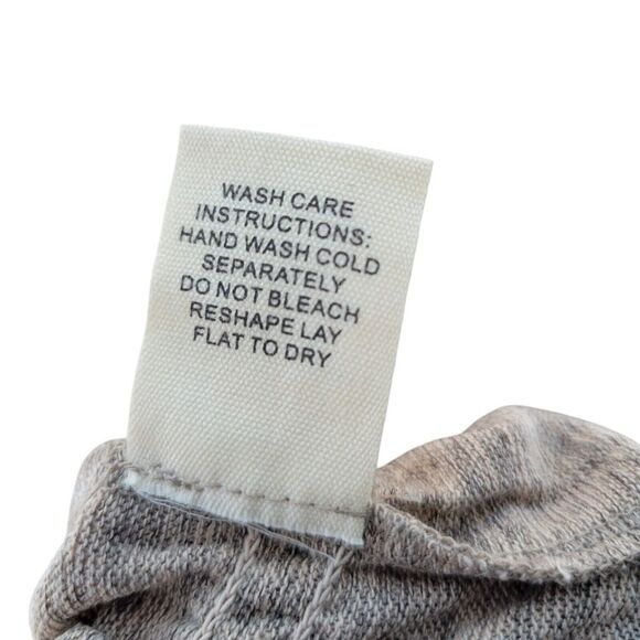 NWT Paper + Tee Top Womens Size 2x Taupe Ruched Blouse Keyhole Back Bell Sleeves - Picture 8 of 8